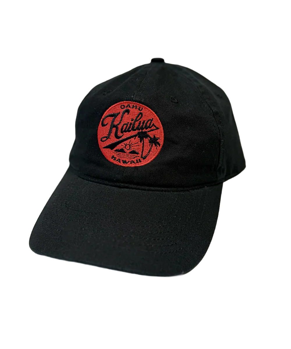 Around Kailua - Black Twill Hat