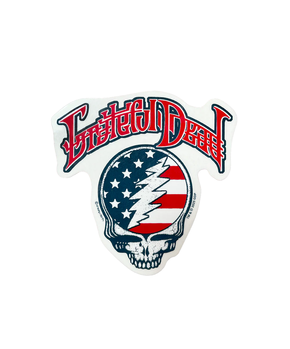 Grateful Dead American Flag - Sticker