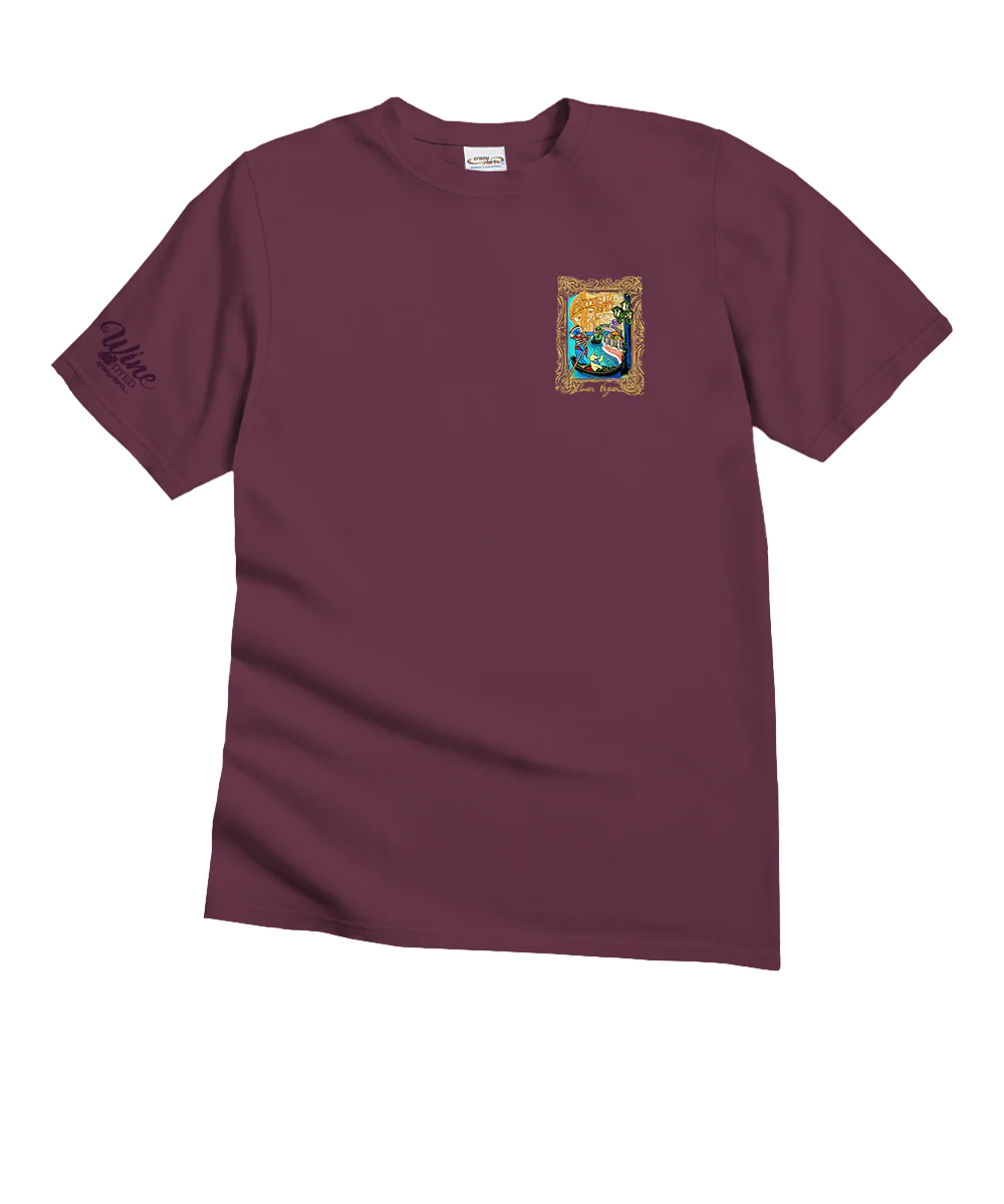 Grateful Dead Gondola Bears - Wine Dyed Short Sleeve Crewneck T-Shirt - Image 4