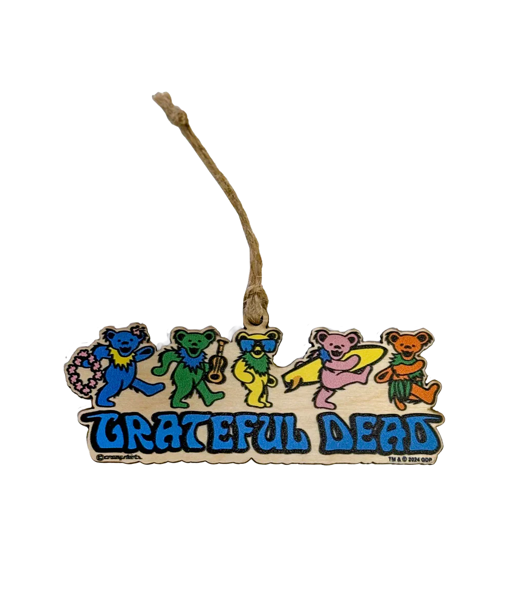 Grateful Dead Hula Bears - Maplewood Ornament