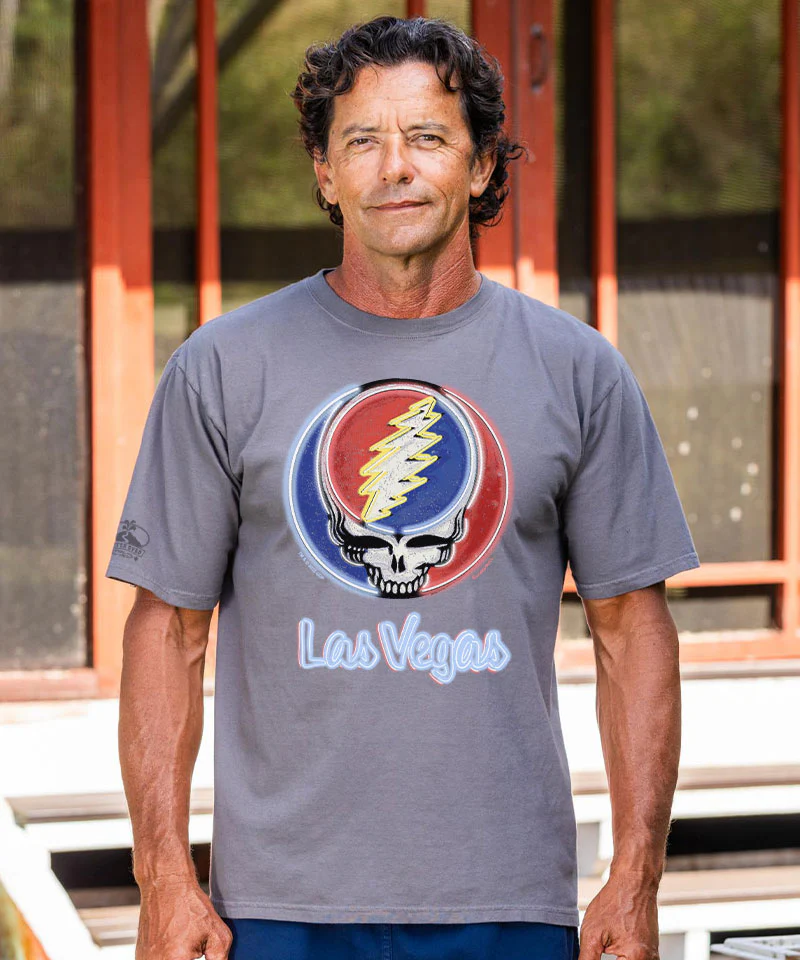 Grateful Dead SYF Las Vegas Neon - Crater Dyed® Short Sleeve Crewneck T-Shirt - Image 2