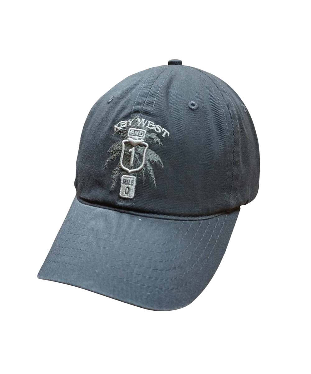 Key West Sign - Charcoal Twill Hat