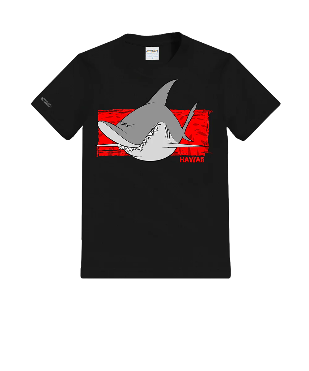 Bad Shark - Black Short Sleeve Crewneck T-Shirt