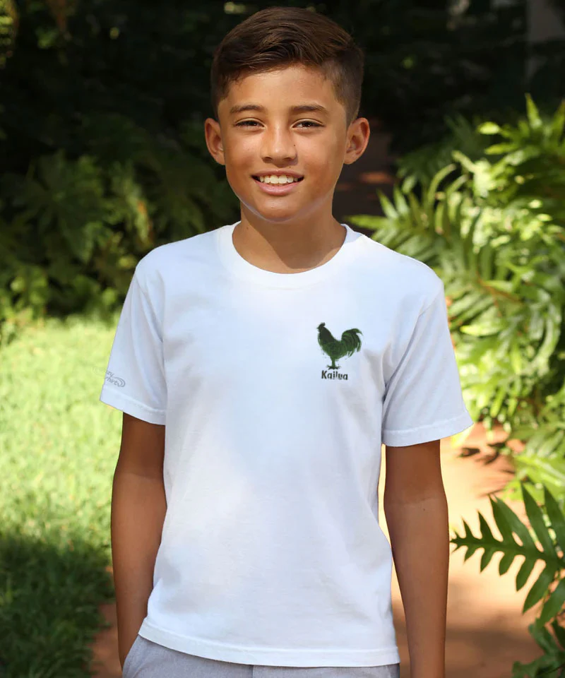 Chicken Scratch - White Short Sleeve Crewneck T-Shirt - Image 3