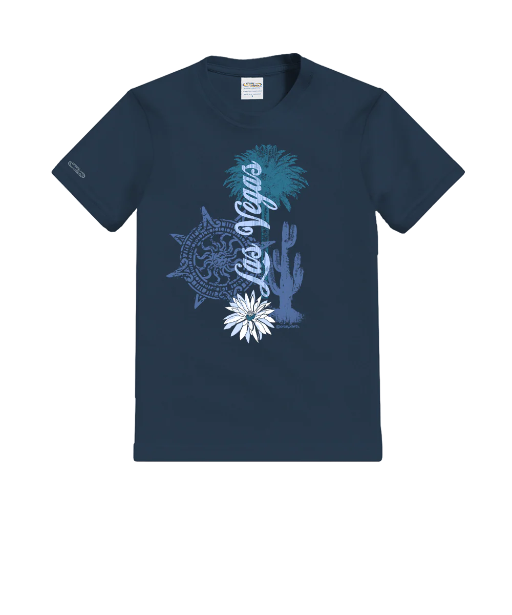 Desert Collage - Navy Short Sleeve Crewneck T-Shirt