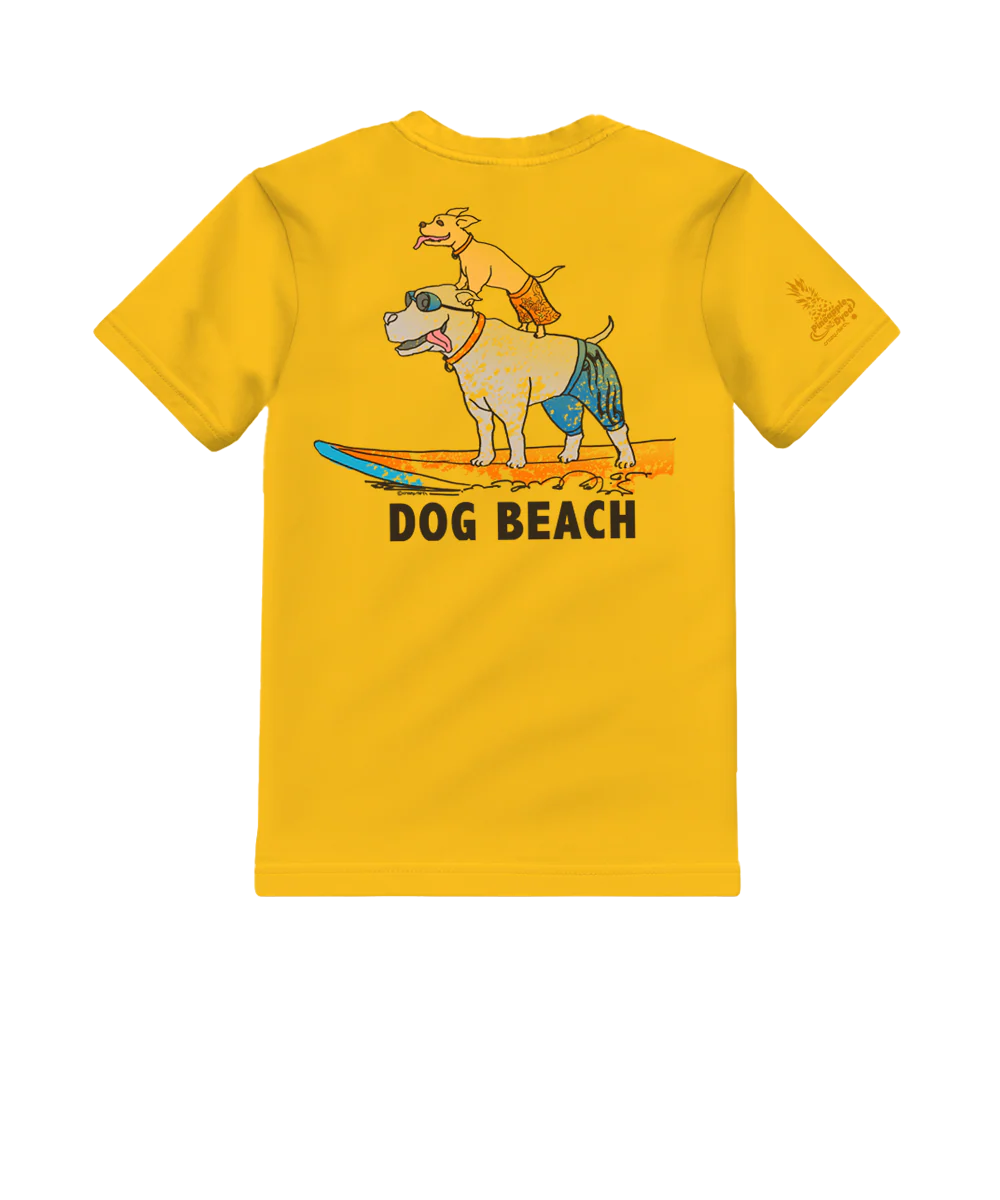 Dog Beach - Pineapple Dyed Short Sleeve Crewneck T-Shirt