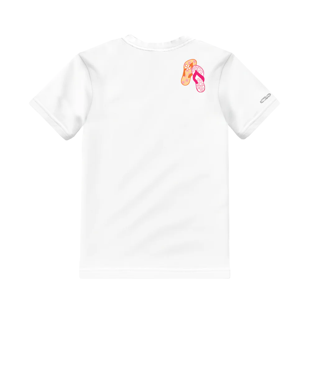 Flippin Out - White Short Sleeve Crewneck T-Shirt - Image 4