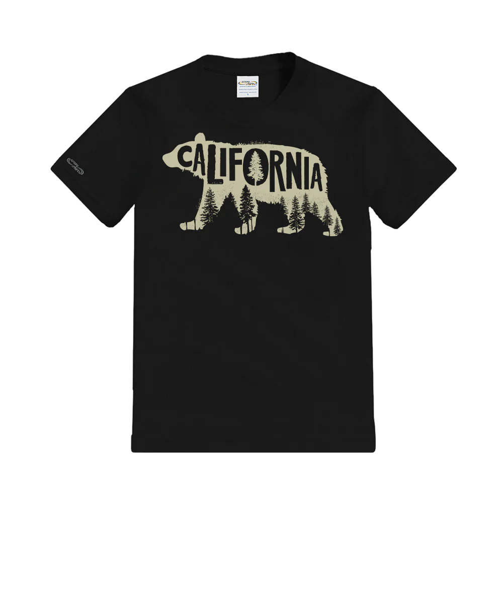 Forest Bear - Black Short Sleeve Crewneck T-Shirt