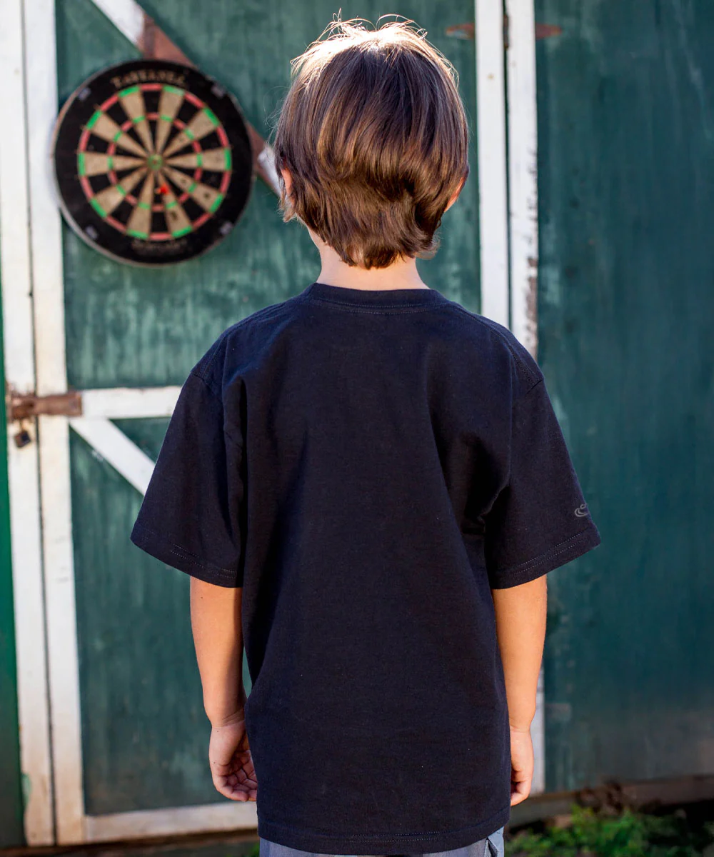 Forest Bear - Black Short Sleeve Crewneck T-Shirt - Image 3