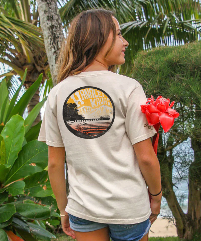 Hanalei Dream - Coconut Dyed Short Sleeve Crewneck T-Shirt - Image 2