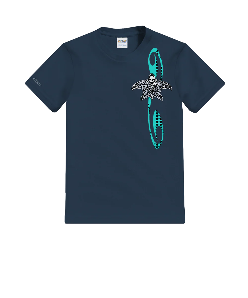 Honu Tribe - Navy Short Sleeve Crewneck T-Shirt - Image 4