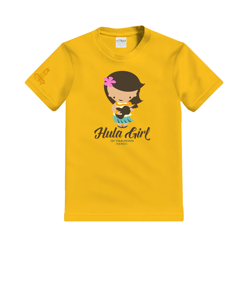 Hula Cutie - Pineapple Dyed Short Sleeve Crewneck T-Shirt