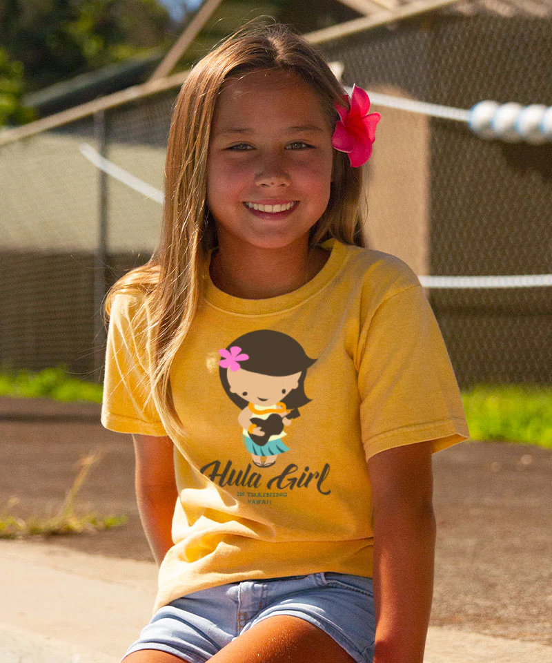 Hula Cutie - Pineapple Dyed Short Sleeve Crewneck T-Shirt - Image 2