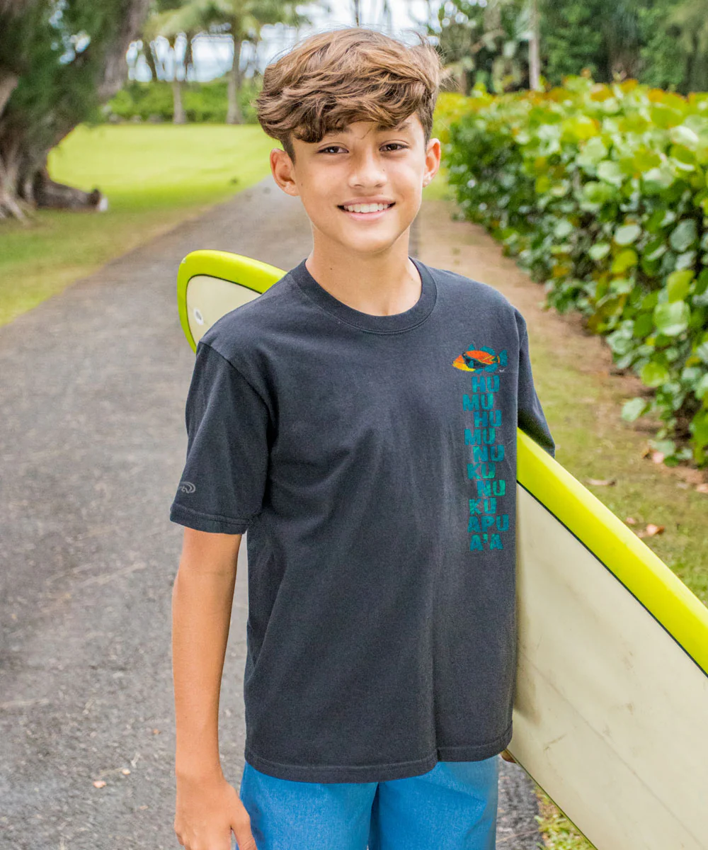 Humu Kalakoa - Black Short Sleeve Crewneck T-Shirt - Image 3