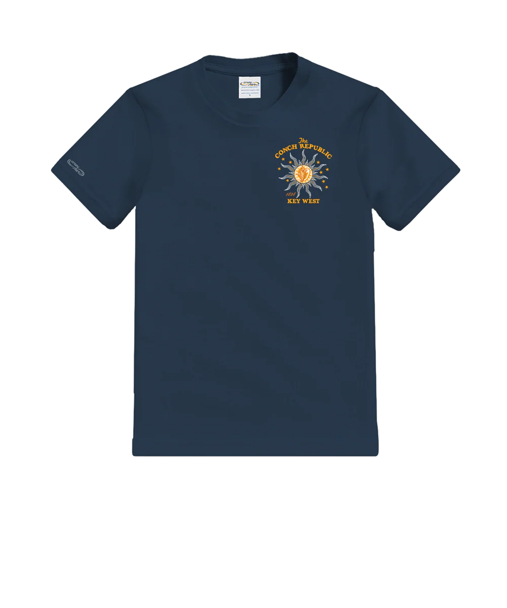 Key West Conch Republic - Navy Short Sleeve Crewneck T-Shirt - Image 4