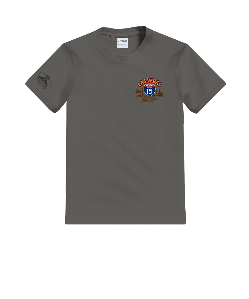 Las Vegas Signs - Crater Dyed® Short Sleeve Crewneck T-Shirt - Image 4