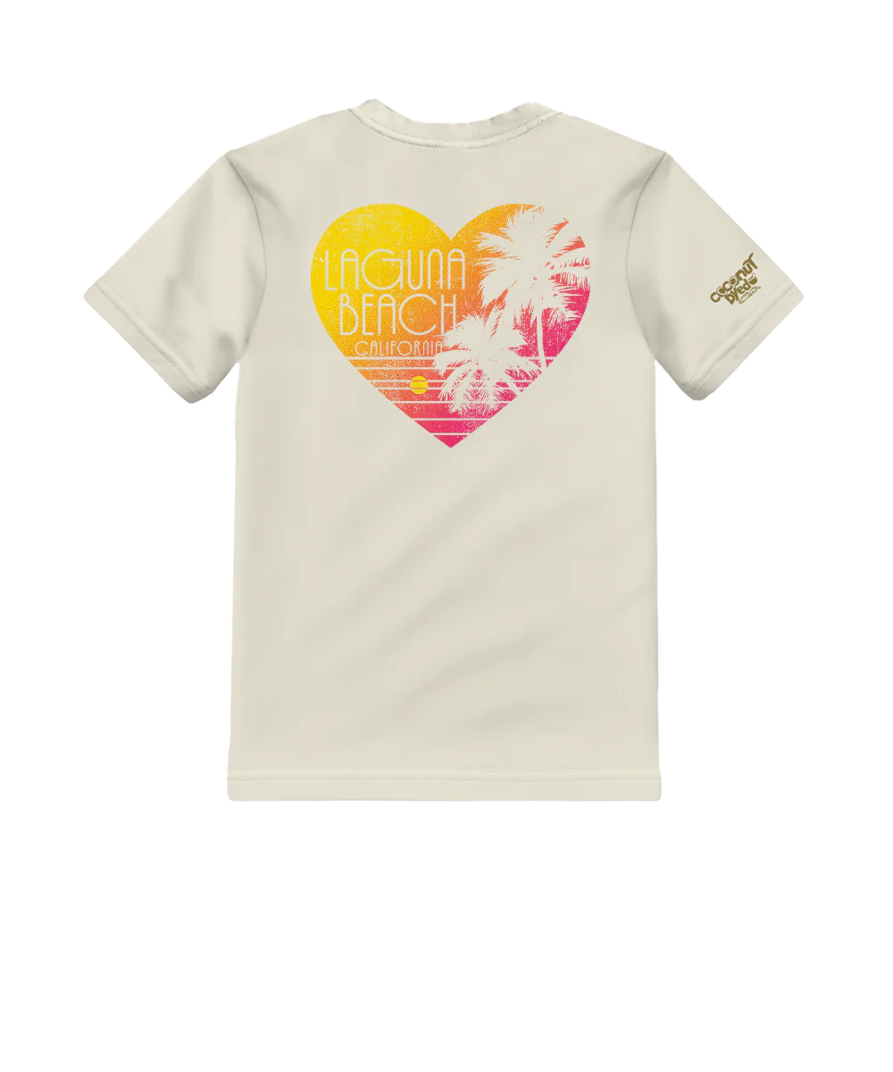 Love The Beach - Coconut Dyed Short Sleeve Crewneck T-Shirt