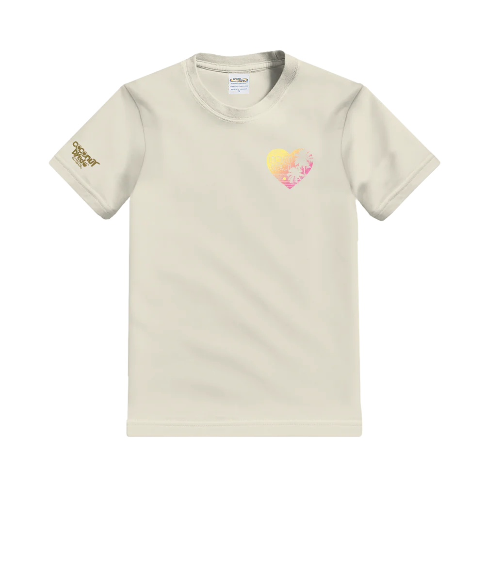 Love The Beach - Coconut Dyed Short Sleeve Crewneck T-Shirt - Image 4