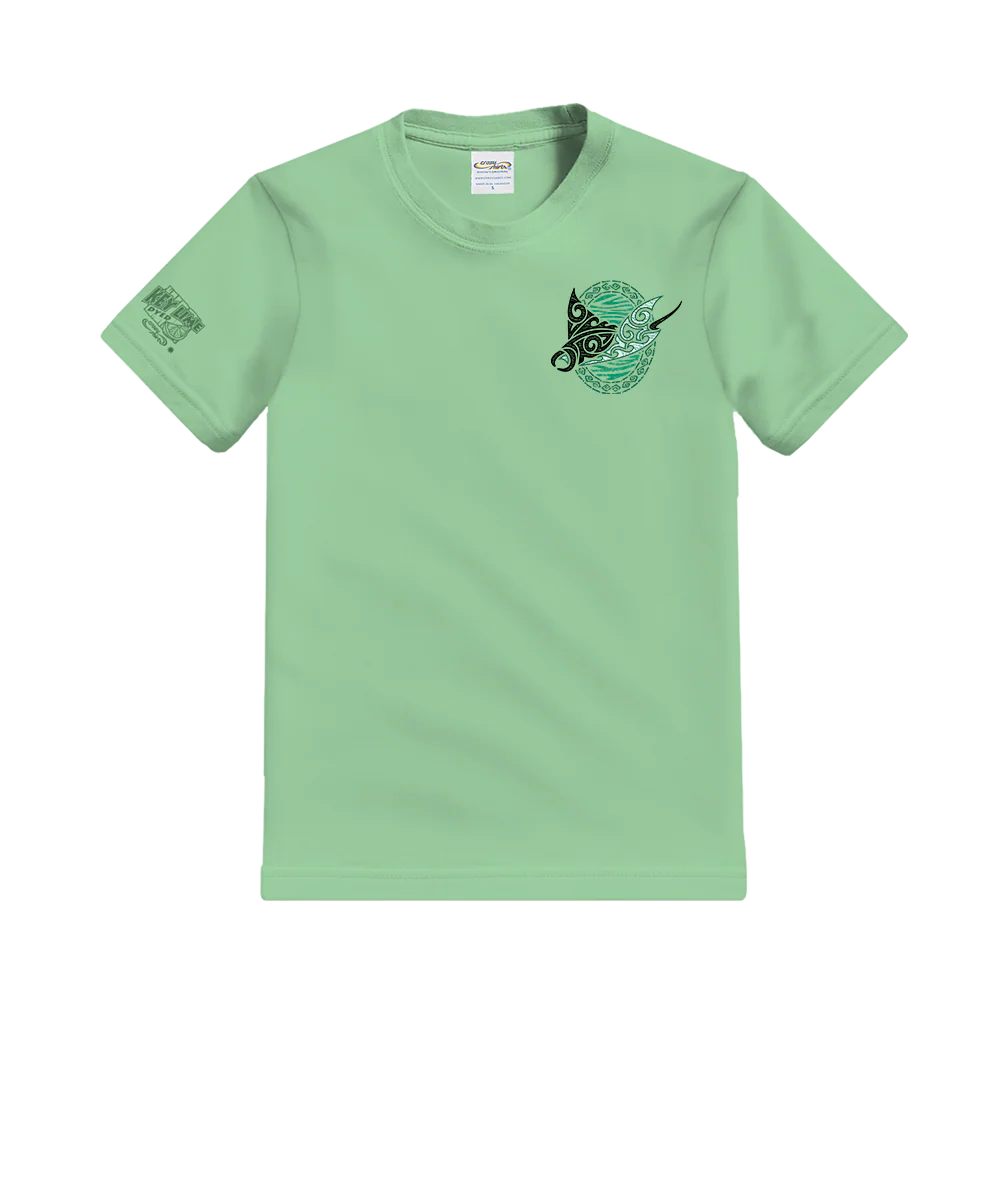 Manta Reef Glide - Key Lime Dyed Short Sleeve Crewneck T-Shirt - Image 4