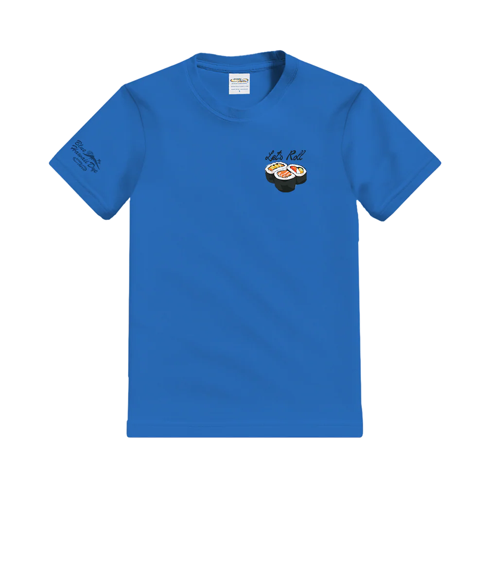 Miso Happy - Blue Hawaii Dyed Short Sleeve Crewneck T-Shirt - Image 4