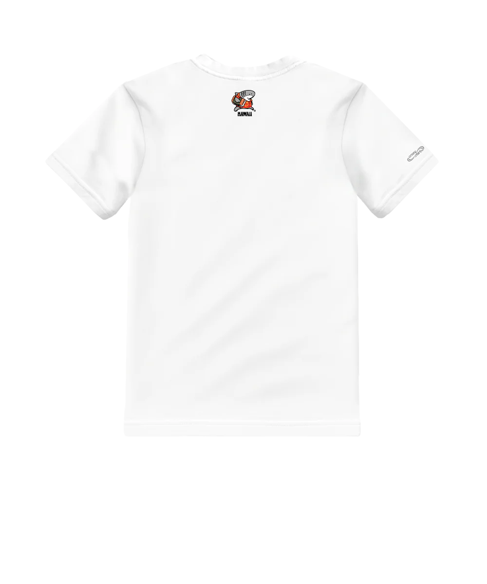 Musubi Sharka™ - White Short Sleeve Crewneck T-Shirt - Image 4