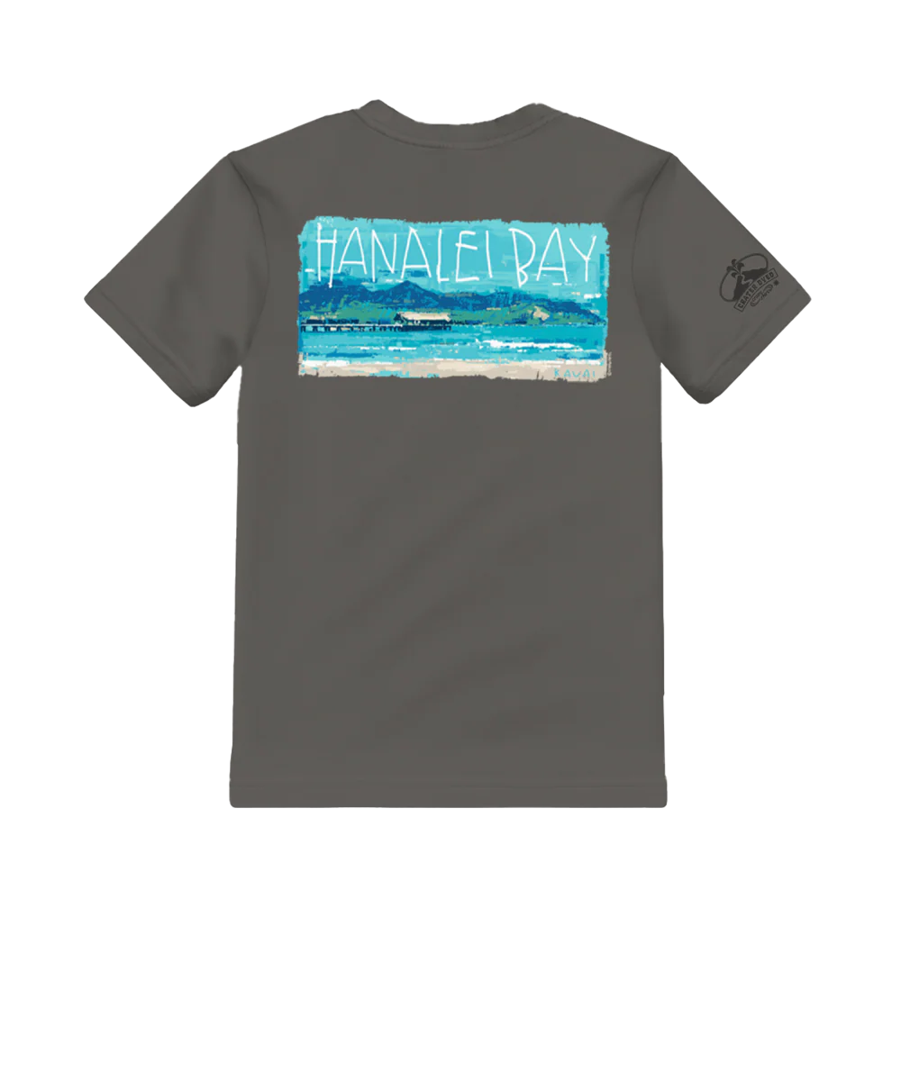 Painted Hanalei Bay - Crater Dyed® Short Sleeve Crewneck T-Shirt