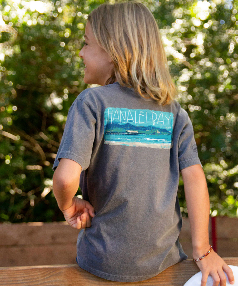 Painted Hanalei Bay - Crater Dyed® Short Sleeve Crewneck T-Shirt - Image 2