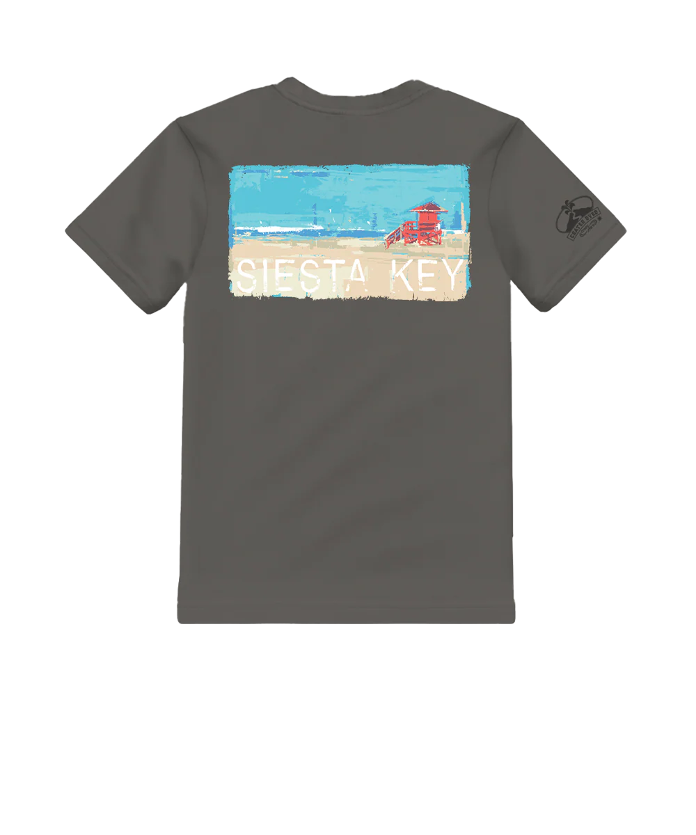 Painted Siesta Key - Crater Dyed® Short Sleeve Crewneck T-Shirt