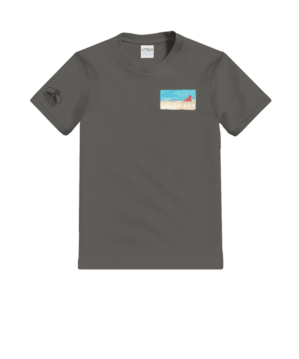 Painted Siesta Key - Crater Dyed® Short Sleeve Crewneck T-Shirt - Image 4