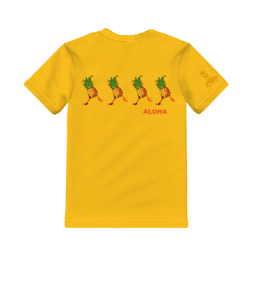 Pineapple Run - Pineapple Dyed Short Sleeve Crewneck T-Shirt - Image 2