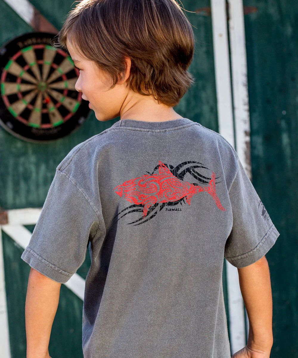 Red Shark - Crater Dyed® Short Sleeve Crewneck T-Shirt - Image 2