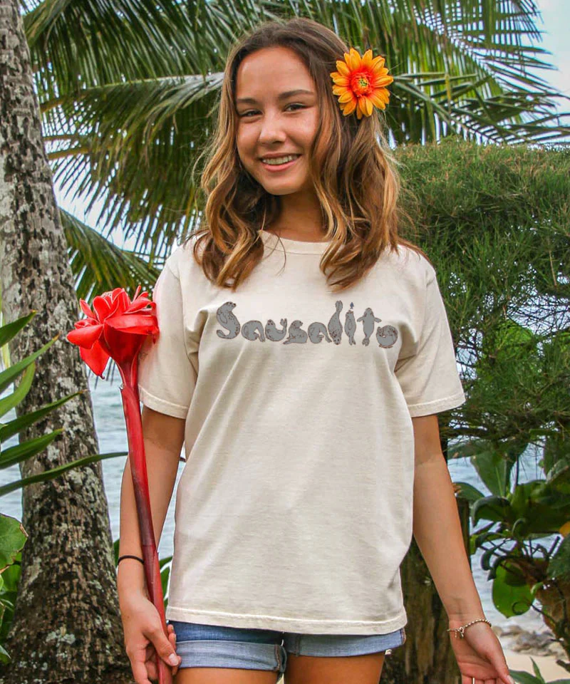 Sausalito Seals Sketch - Coconut Dyed Short Sleeve Crewneck T-Shirt - Image 2