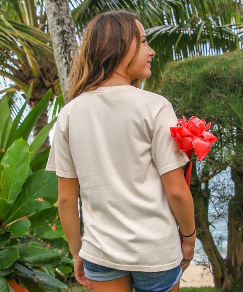 Sausalito Seals Sketch - Coconut Dyed Short Sleeve Crewneck T-Shirt - Image 3