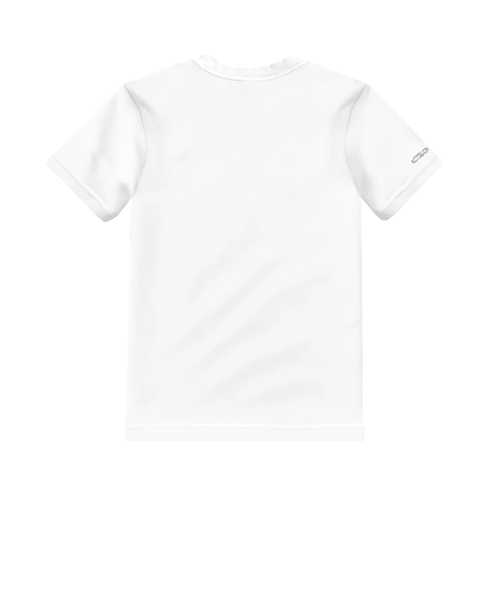 Snow Round - White Short Sleeve Crewneck T-Shirt - Image 4