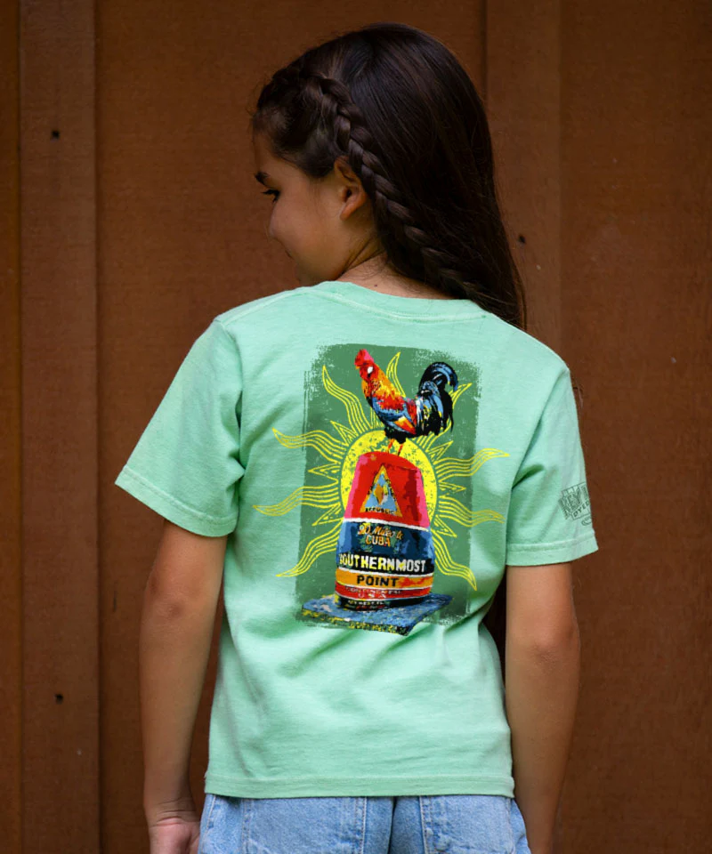 Sunrise Chicken Buoy - Key Lime Dyed Short Sleeve Crewneck T-Shirt - Image 2