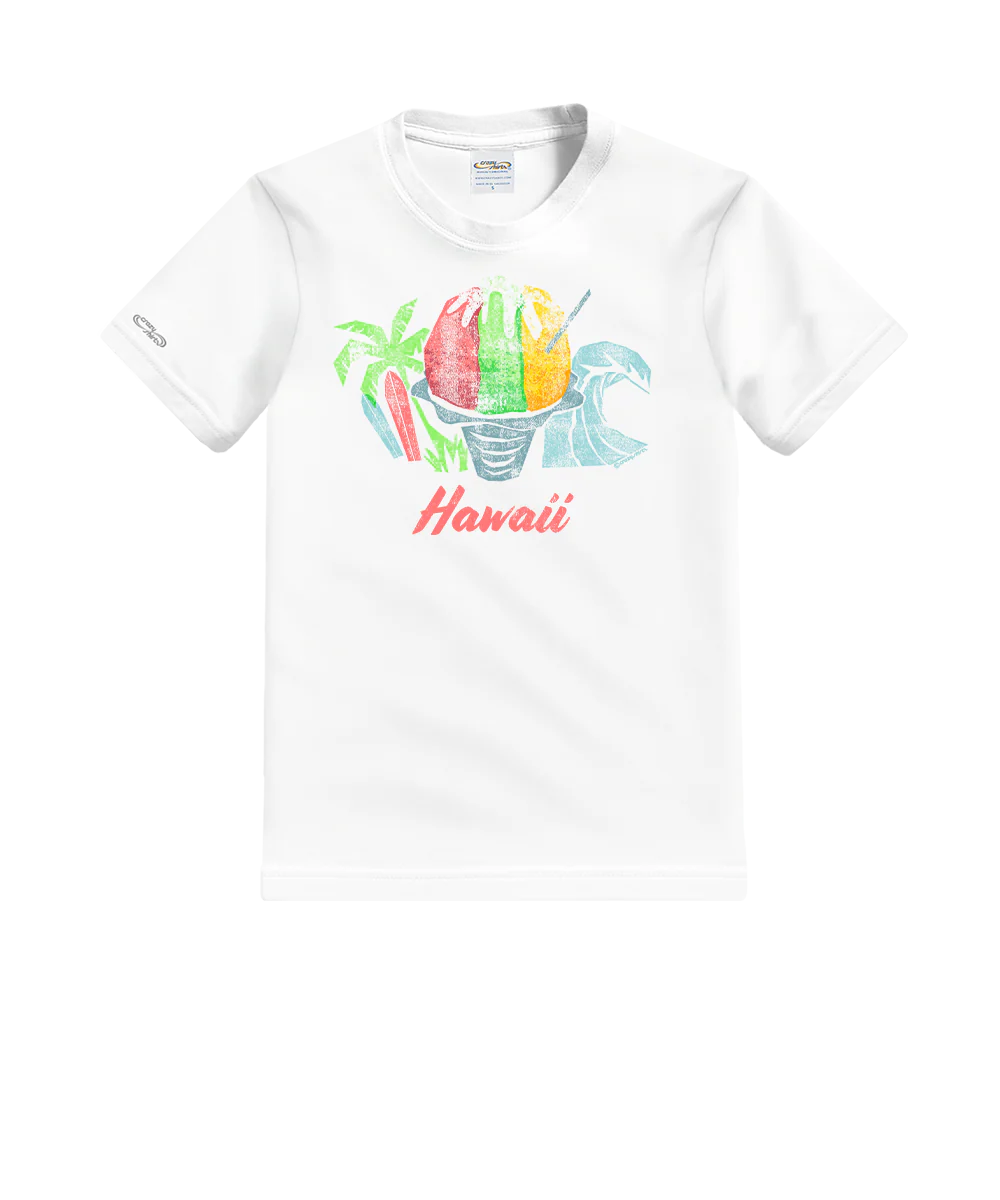 Vintage Shave Ice - White Short Sleeve Crewneck T-Shirt