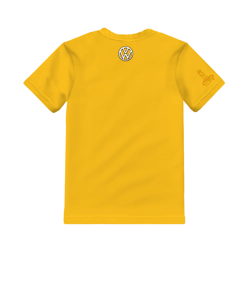Volkswagen Be Happy - Pineapple Dyed Short Sleeve Crewneck T-Shirt - Image 4
