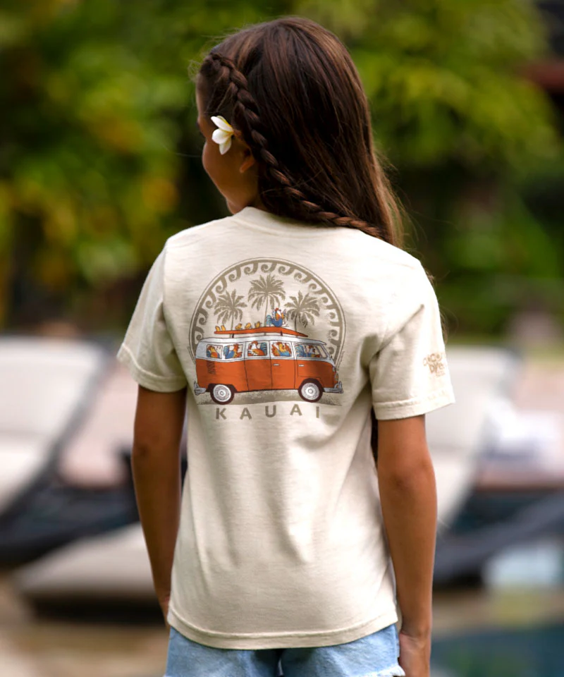 Volkswagen Chicken Van - Coconut Dyed Short Sleeve Crewneck T-Shirt - Image 2