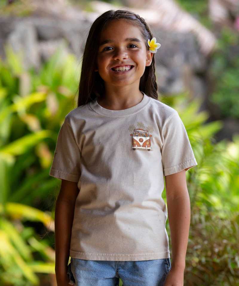 Volkswagen Chicken Van - Coconut Dyed Short Sleeve Crewneck T-Shirt - Image 3