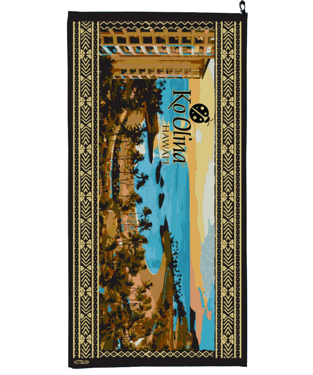 Ko Olina Lagoon Sunset - Microfiber Beach Towel