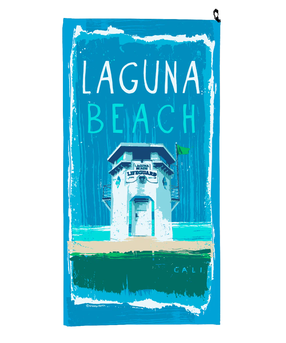 Laguna Paint - Microfiber Beach Towel