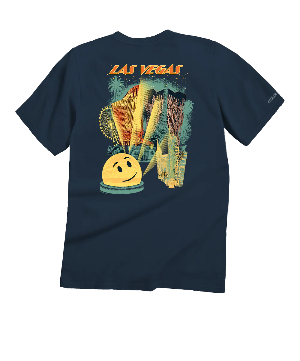 Las Vegas Dome - Navy Short Sleeve Crewneck T-Shirt