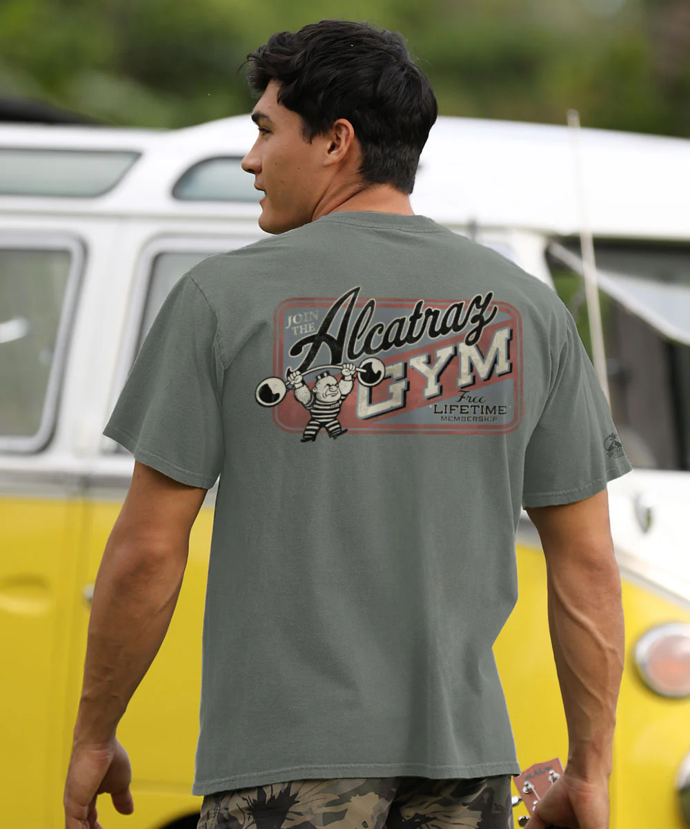 Alcatraz Gym - Crater Dyed® Short Sleeve Crewneck T-Shirt - Image 2