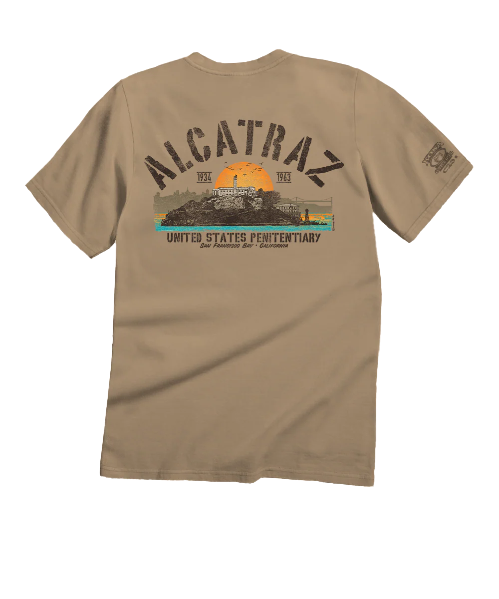 Alcatraz - Kona Coffee Dyed Short Sleeve Crewneck T-Shirt
