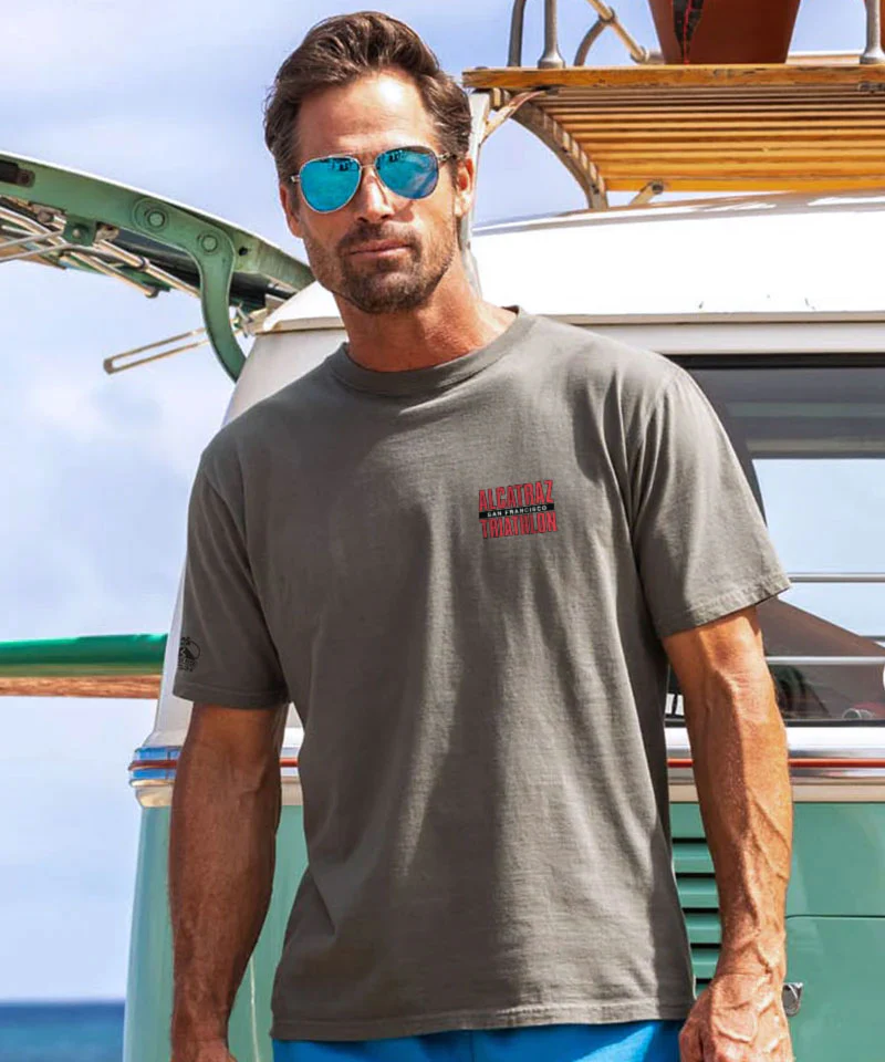 Alcatraz Triathlon - Crater Dyed® Short Sleeve Crewneck T-Shirt - Image 3
