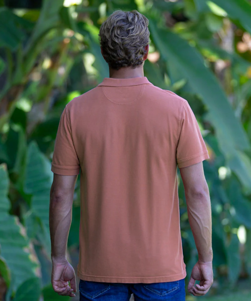 Ali'i Paddles - Chile Dyed Short Sleeve Oceanfront Polo Shirt - Image 3