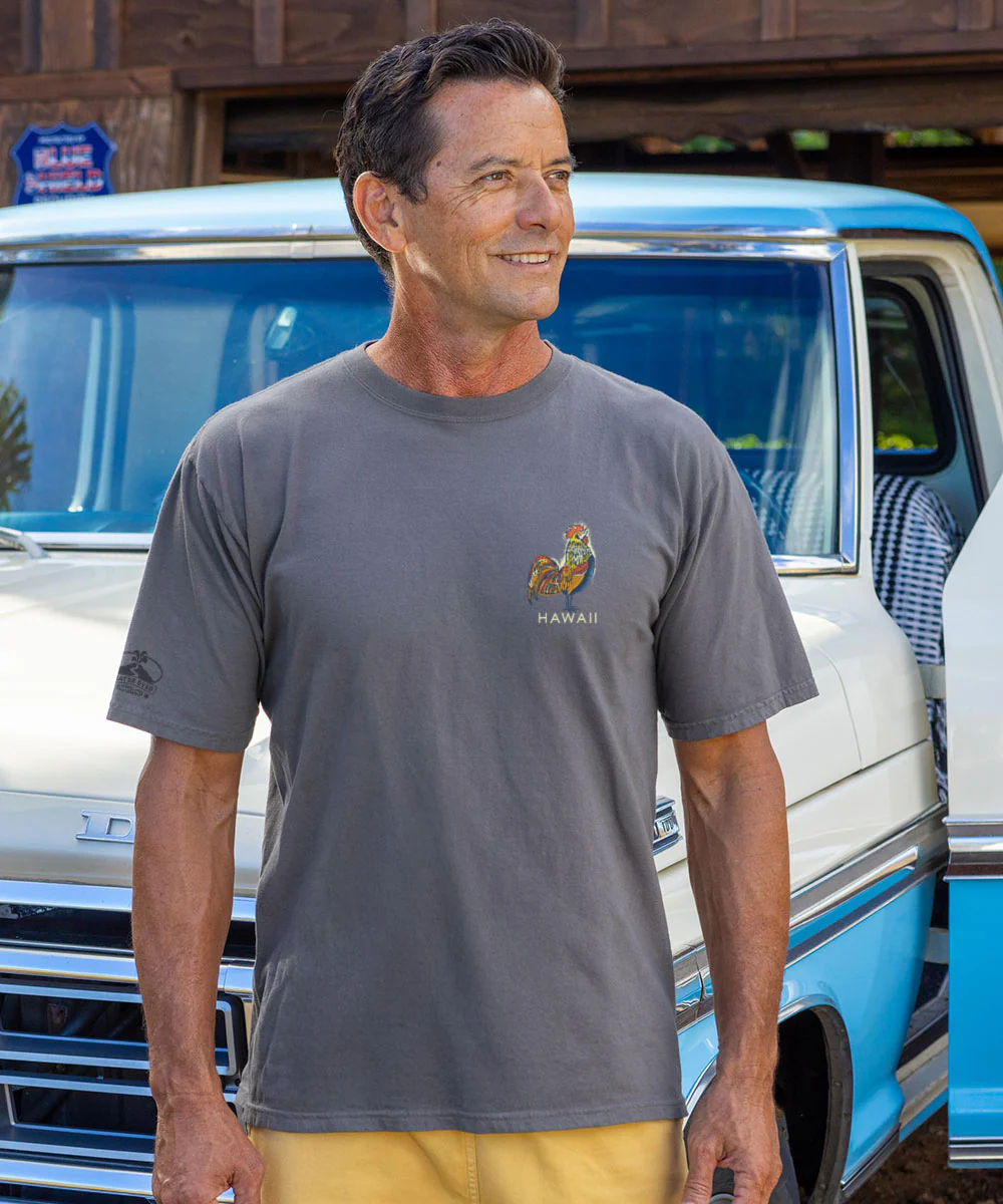 Aloha Cluck Ahiaka - Crater Dyed® Short Sleeve Crewneck T-Shirt - Image 3