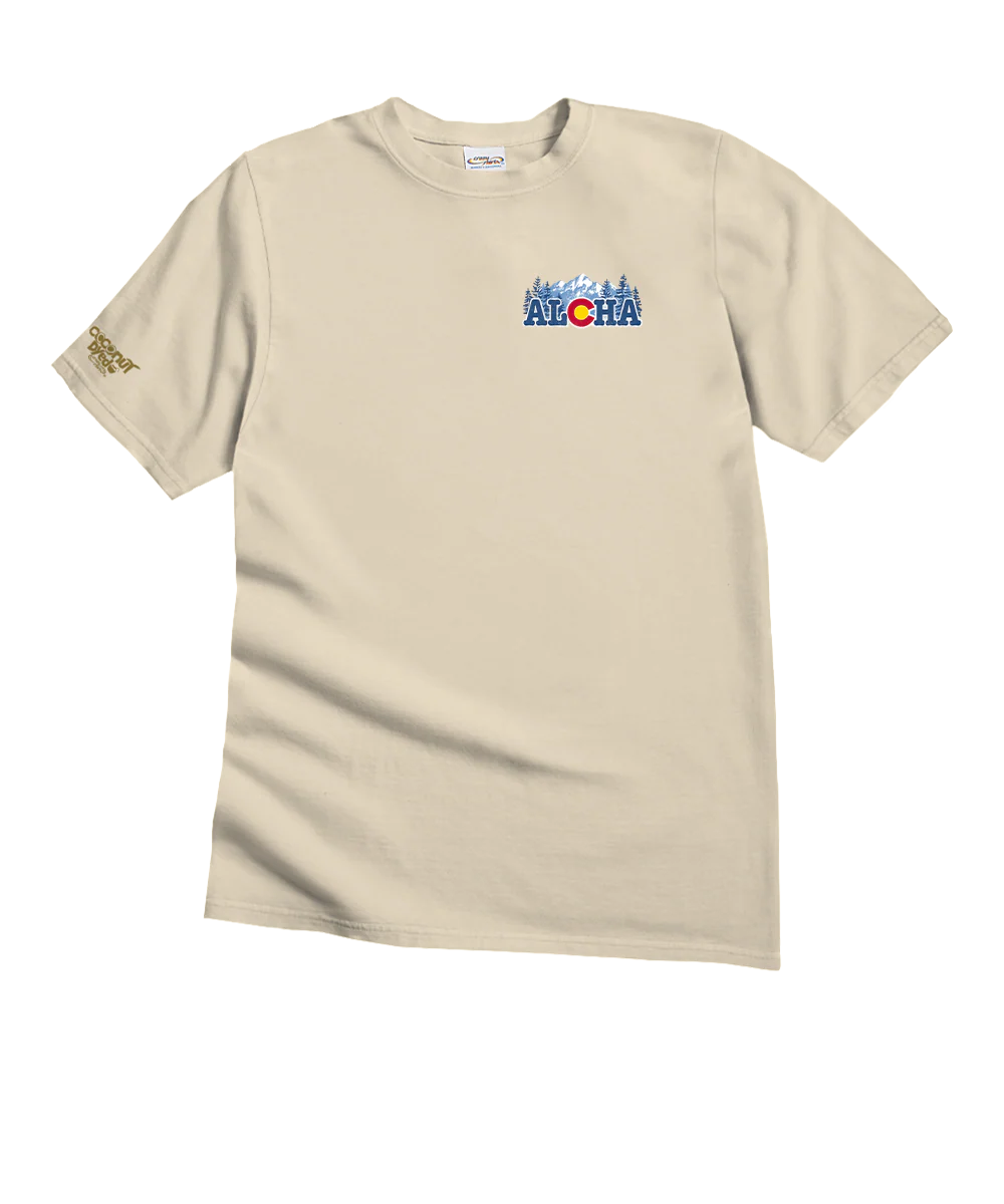 Aloha Colorado - Coconut Dyed Short Sleeve Crewneck T-Shirt - Image 4