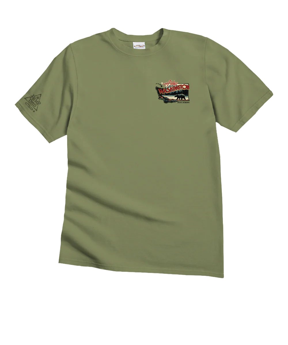 Aloha Washington - Hemp Dyed Short Sleeve Crewneck T-Shirt - Image 4