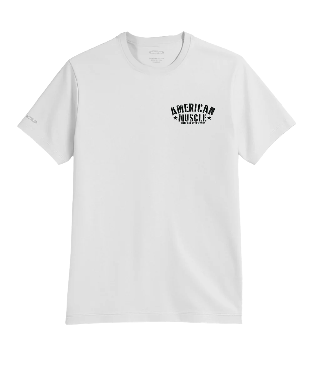 American Muscle - White Short Sleeve Pima T-Shirt - Image 4